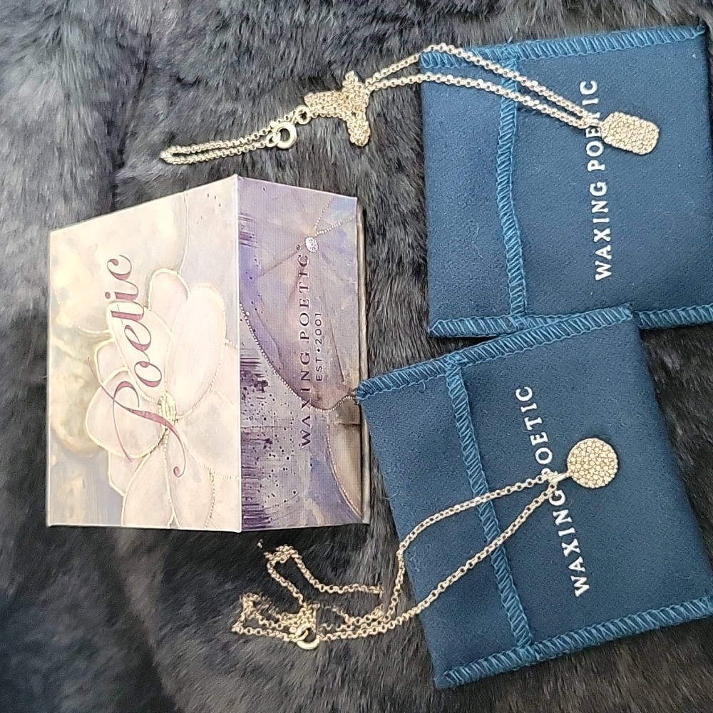 2 Waxing Poetic necklaces s/s